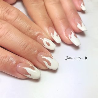 おすすめ順 シンプル ファイヤーパターンのネイルデザイン ネイルブック