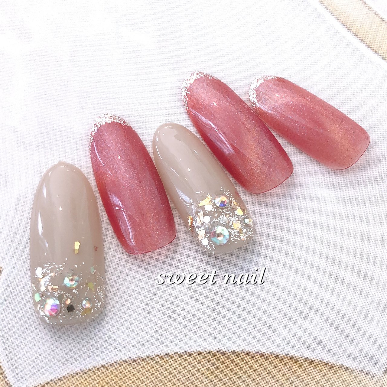 夏 秋 ハンド ミディアム ブラウン 伊勢崎ネイルサロンsweetのネイルデザイン No ネイルブック