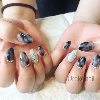 2025年】新着順｜マーブル/#ストーン埋めつくしネイルのネイルデザイン ネイルチップ スワロフスキー マーブル Nail