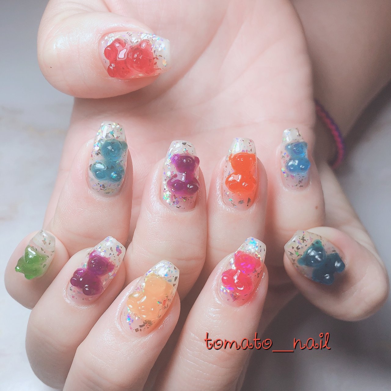 ハンド ミディアム ジェル Tomato Nailのネイルデザイン No 4577277