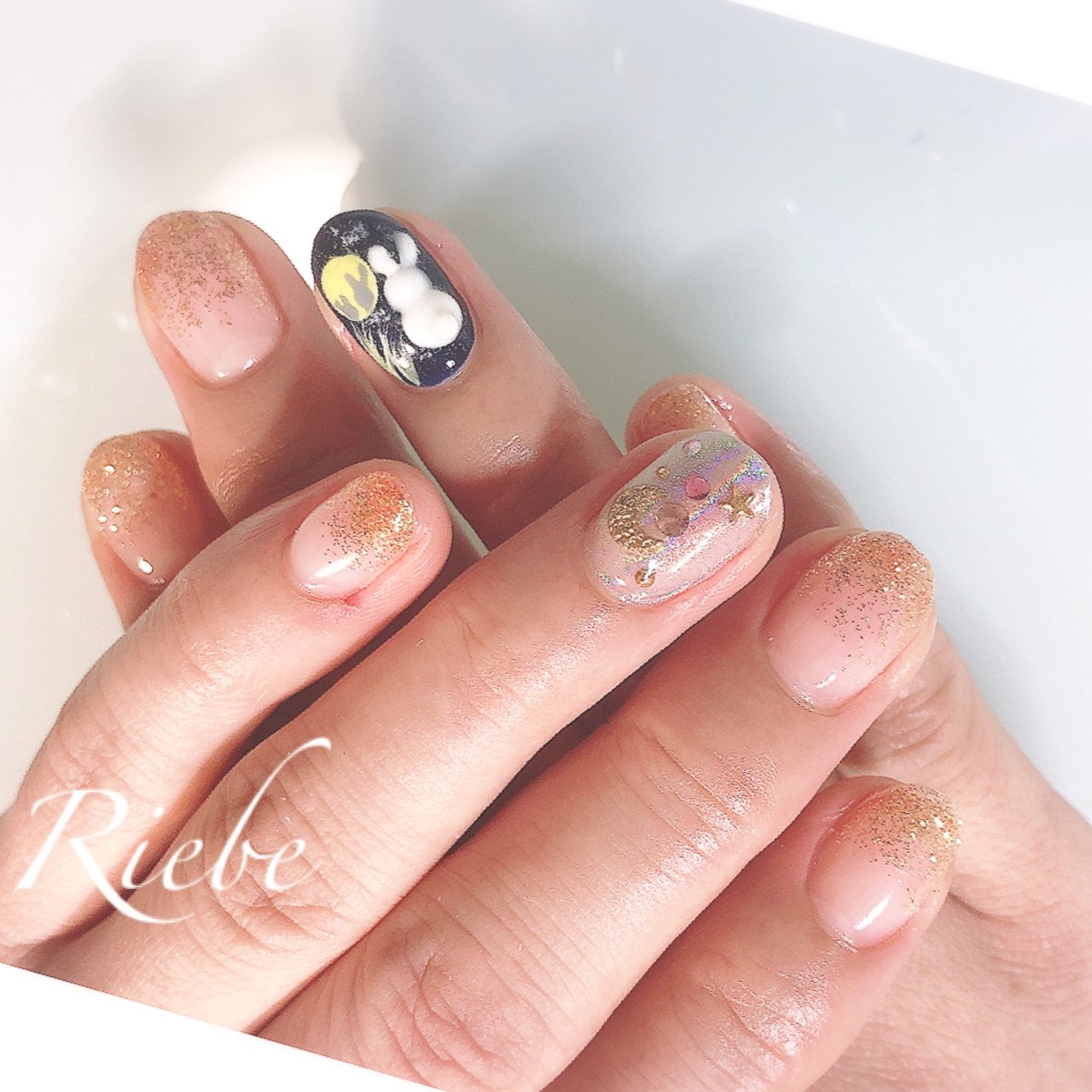 秋 オフィス デート 女子会 ハンド Private Nail Salon Riebe リーヴェ のネイルデザイン No ネイル ブック