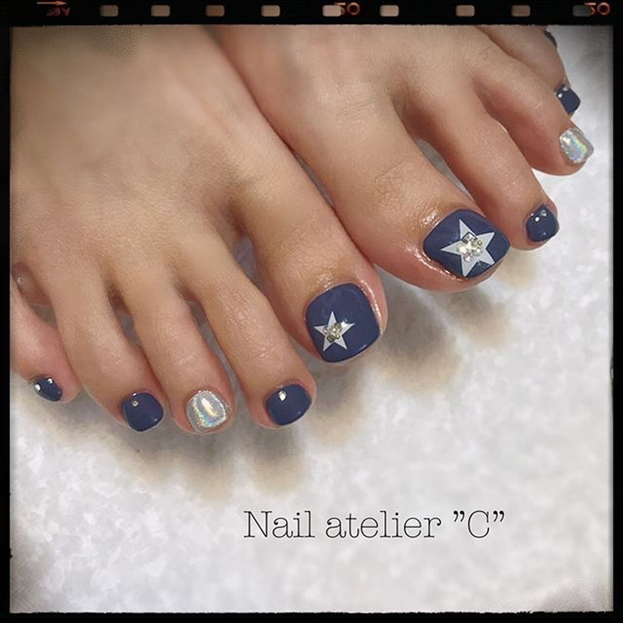 オールシーズン/フット/シンプル/星/チェーン - chiakijpのネイル