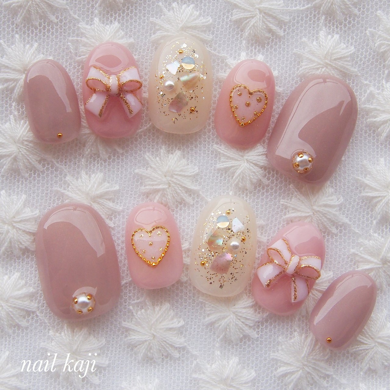 秋 オールシーズン バレンタイン パーティー ハンド Nail Kajiのネイルデザイン No ネイルブック