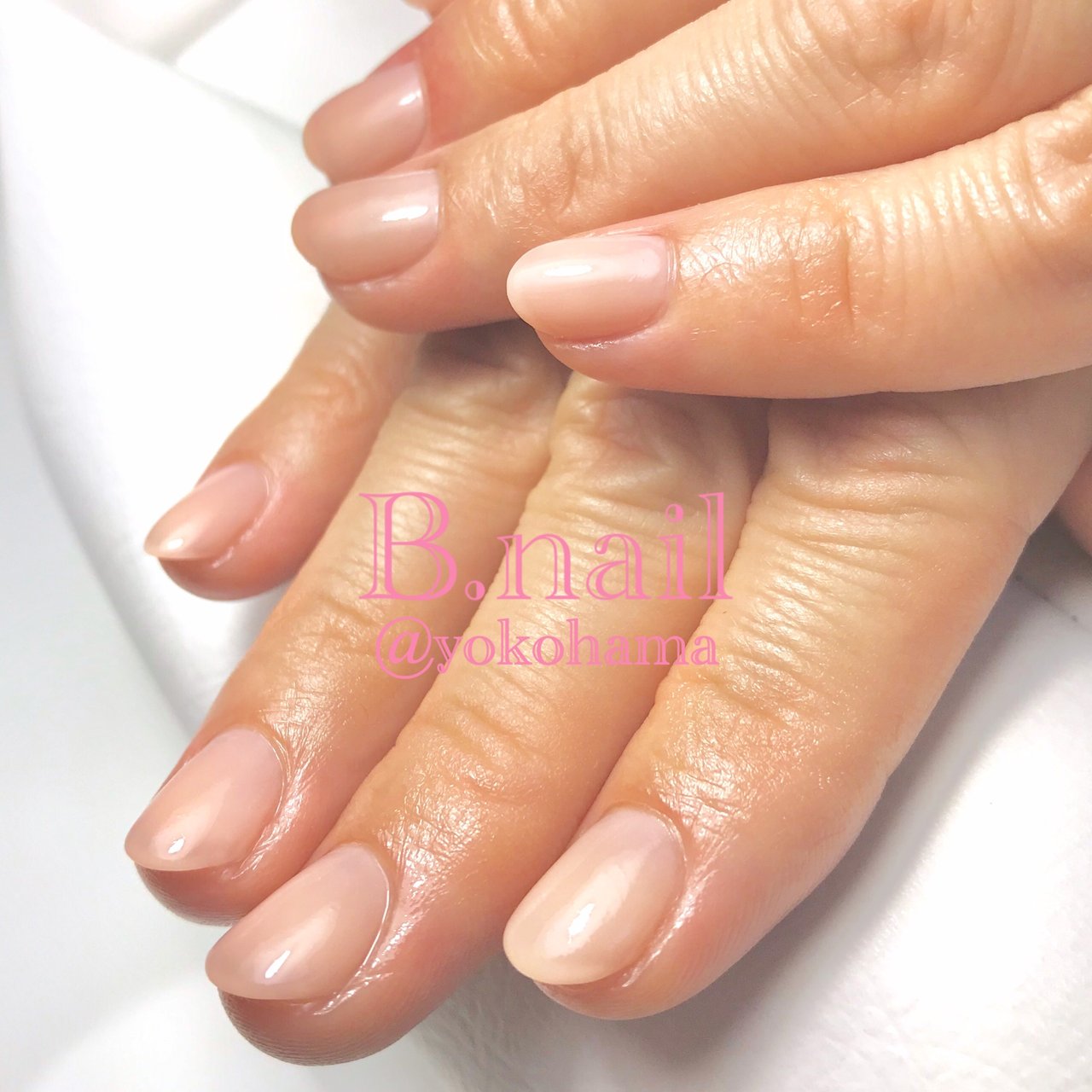 オールシーズン ハンド シンプル ショート ベージュ B Nailのネイルデザイン No ネイルブック