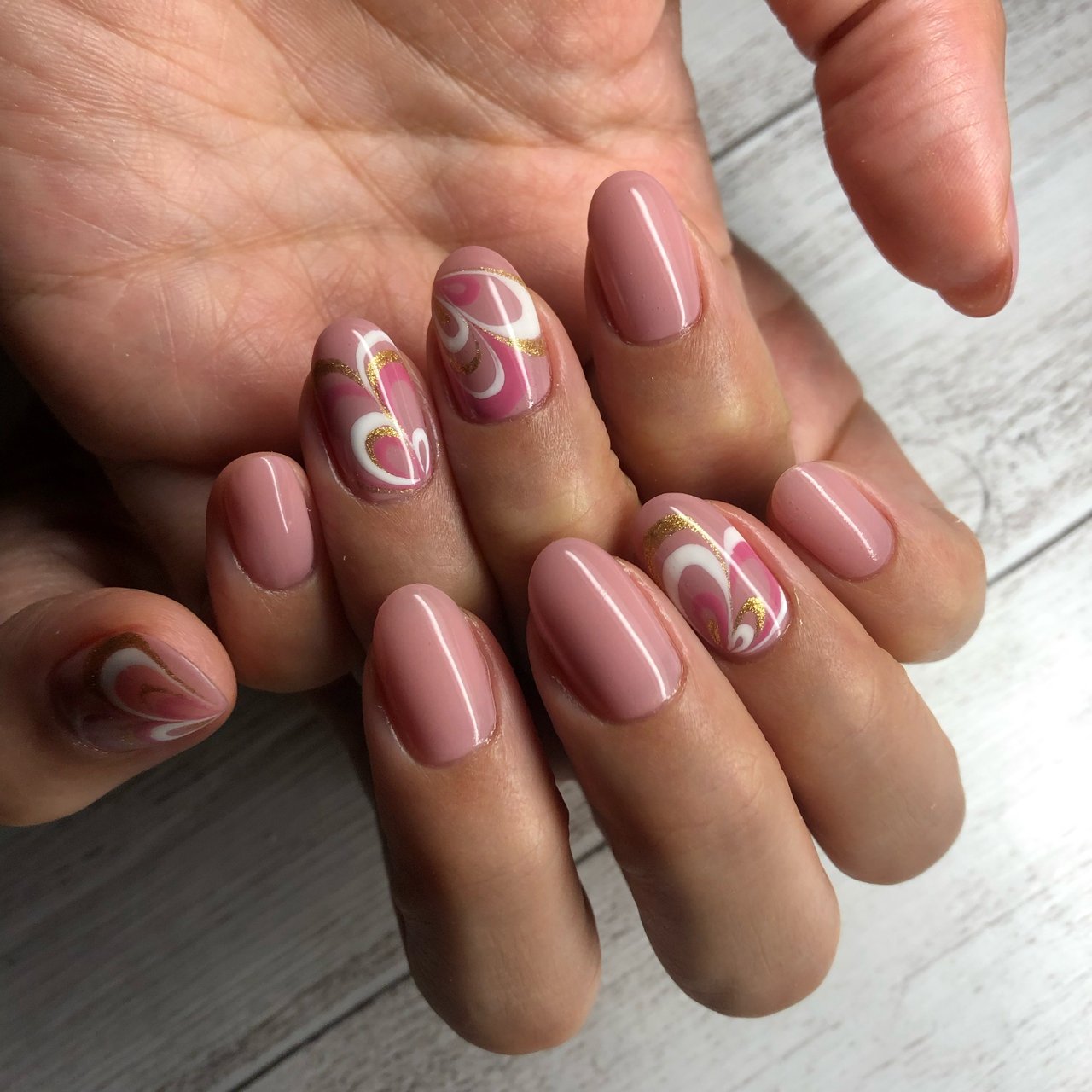 オールシーズン バレンタイン ブライダル デート ハンド Akeynailsのネイルデザイン No ネイルブック