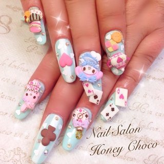 #Nailbook #春 #夏 #秋 #冬 #お正月 #成人式 #バレンタイン #卒業式 #入学式 #ハロウィン #クリスマス #ブライダル #パーティー #デート #ハンド #フット #ビジュー #ラメ #ワンカラー #チェック #ハート #パール #アンティーク #痛ネイル #キャラクター #ストライプ #3D #デコ #ドット #ノルディック #フルーツ #リボン #レース #アイシング #ミディアム #ロング #スーパーロング #ホワイト #ピンク #グリーン #ブルー #パステル #ジェルネイル #スカルプチュア #ネイルシール #Nail Salon＆school Honey Choco #ネイルブック
