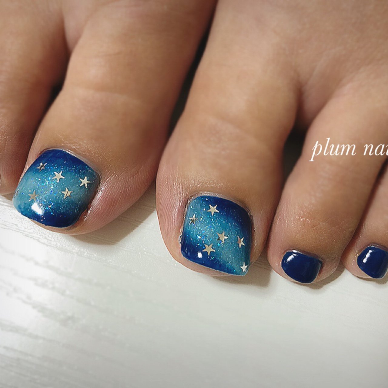 オールシーズン 海 浴衣 フット シンプル 東大和市 プラムネイル Plum Nail のネイルデザイン No ネイルブック