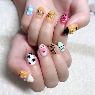 ディズニーネイル④ 💅🏻 #disney ❁︎ #美爪#美甲#ネイルデザイン #ダッフィー