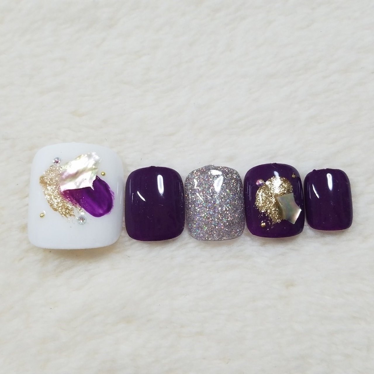 秋 フット ジェルネイル ネイルチップ Nailauliiのネイルデザイン No ネイルブック