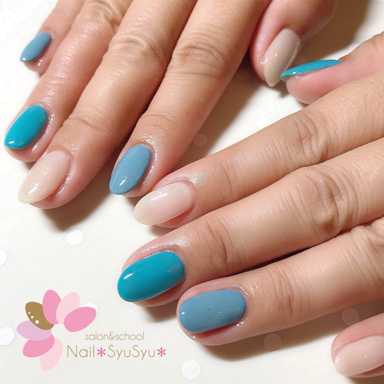 夏 ハンド シンプル ラメ ワンカラー Nail Syusyu ネイルシュシュのネイルデザイン No ネイルブック