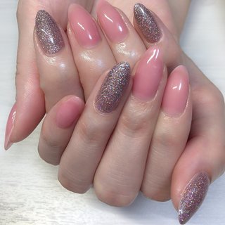 2色ラメのネイルデザイン ネイルブック