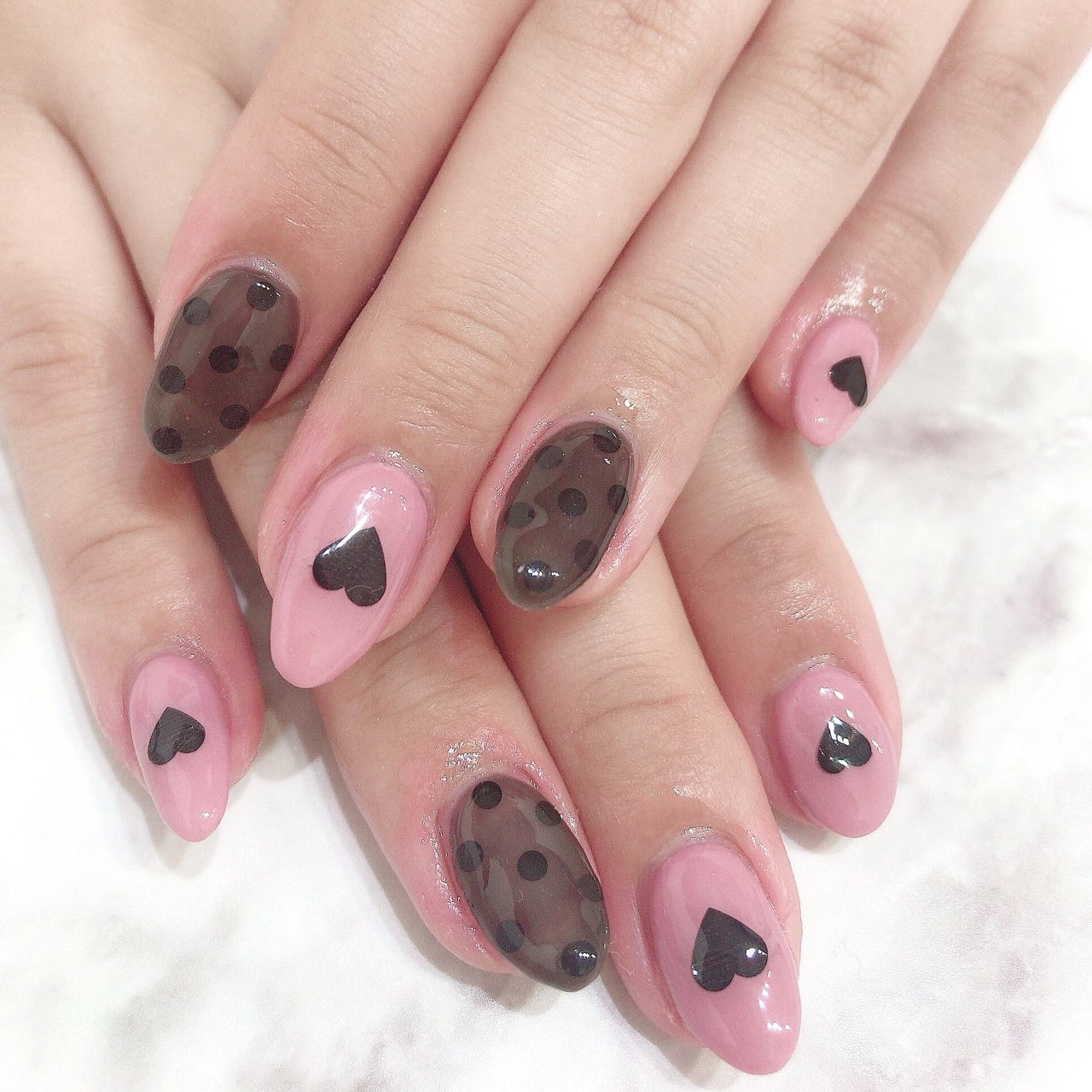 オールシーズン バレンタイン デート ハンド ワンカラー Leciel Nail 豊田市 ネイルサロン のネイルデザイン No ネイルブック