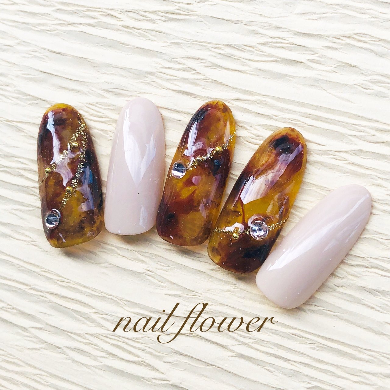 クリア ブラウン ジェル ネイルチップ Nail Freesia ネイルフリージアのネイルデザイン No ネイルブック