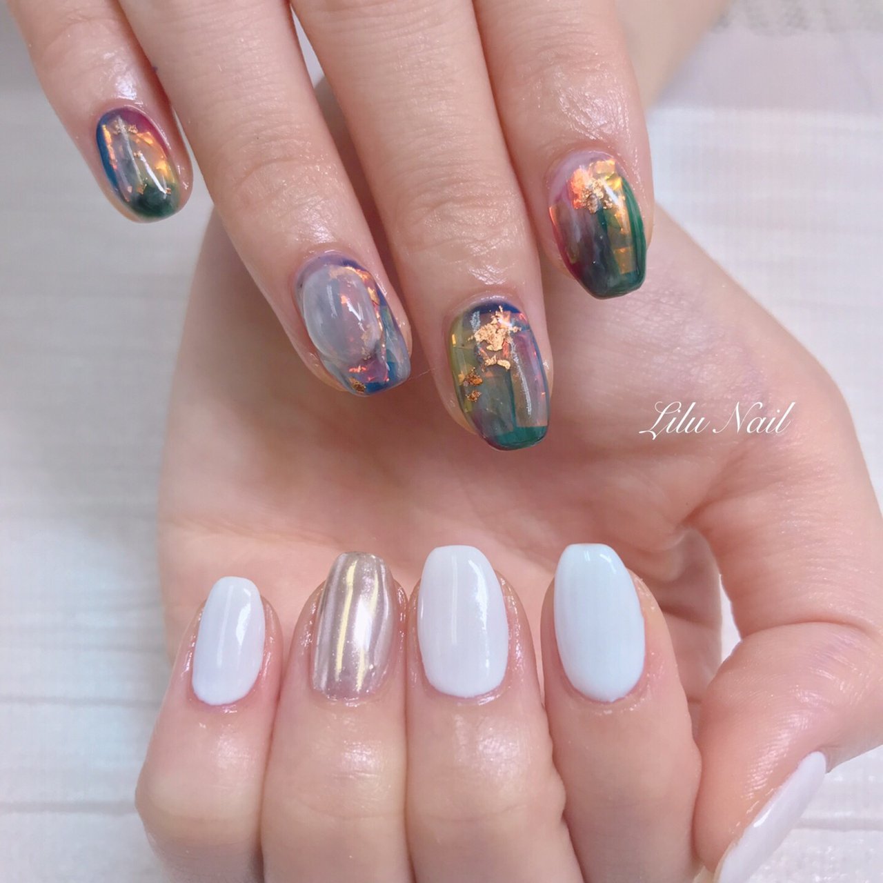 オールシーズン パーティー デート 女子会 ハンド Nail Salon Re L Riho のネイルデザイン No ネイル ブック