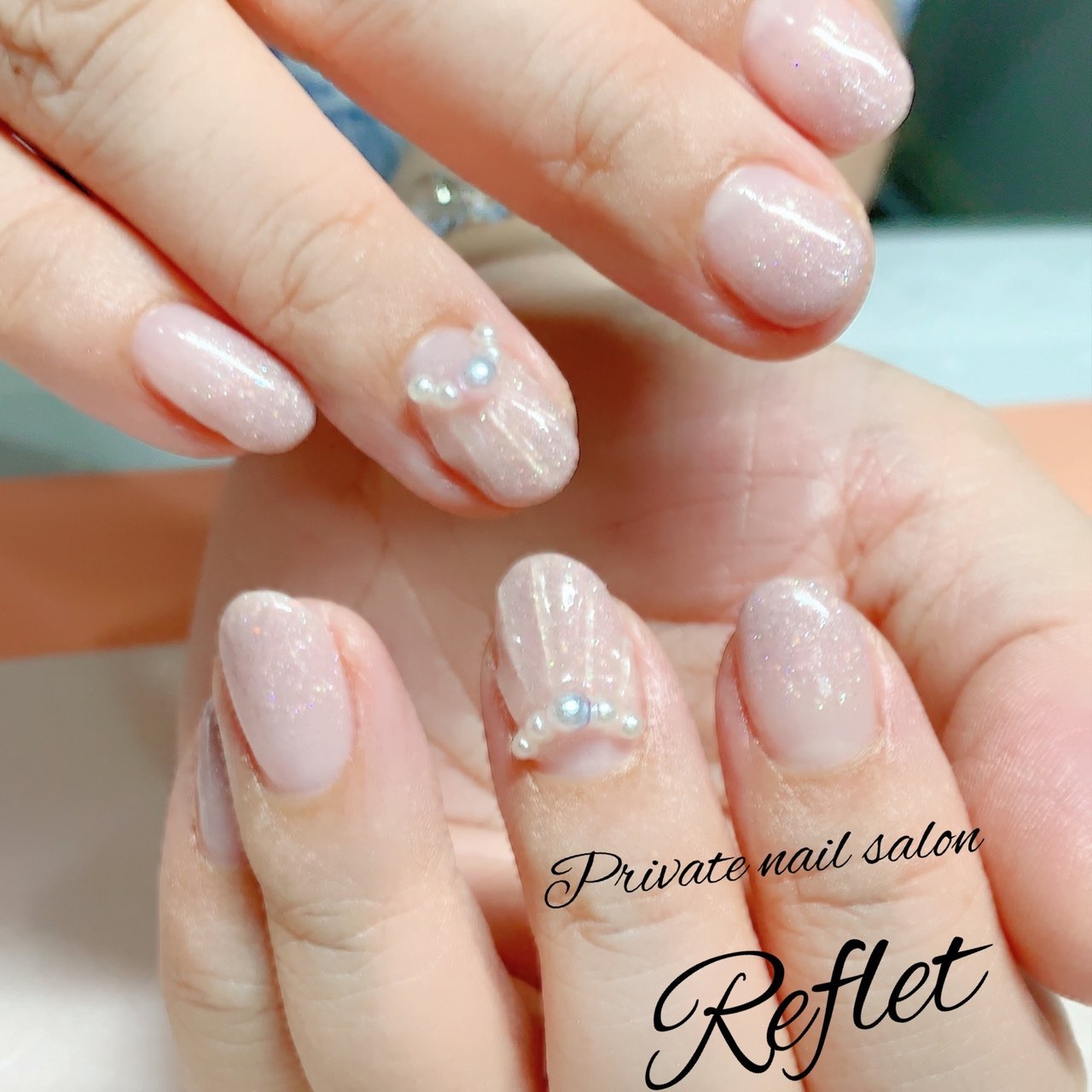 夏 オールシーズン ハンド グラデーション ラメ Reflet Nail ルフレ のネイルデザイン No ネイルブック