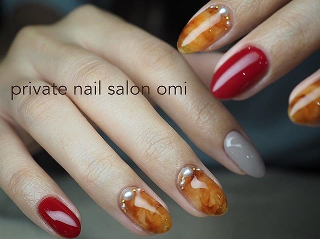 秋 冬 オールシーズン ハンド シンプル Private Nail Salon Omiのネイルデザイン No ネイルブック