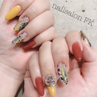 #ネイルチェンジ #秋ネイル 
☆
☆
☆
☆
☆
..............................
#ネイルアート #ネイル #ネイルデザイン 
#エアジェル #三鷹ネイルサロン 
#吉祥寺ネイルサロン #手書きアートネイル #フラワーネイル #ネイルサロン 
#ネイル好き #ネイルブック 
#夏ネイル #夏ネイルデザイン 
#美爪ネイル #人気ネイル 
#ネイルチップ #ネイル好きな人と繋がりたい 
#nail #naildesign #nails #nailstagram #nailart #nailartist #nailsalon #nailsalonfk #nailbook #flowernail #秋 #オールシーズン #レオパード #イエロー #ボルドー #ブラウン #ジェルネイル #nail salon FK #ネイルブック