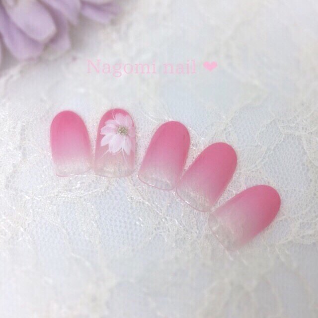 オールシーズン ハンド シンプル グラデーション ピンク Nagomi Nailのネイルデザイン No ネイルブック