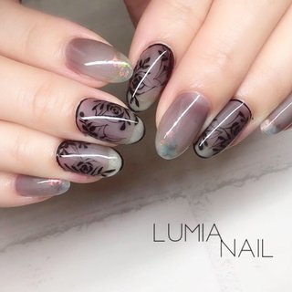 人気順 シースルー 囲みのネイルデザイン ネイルブック