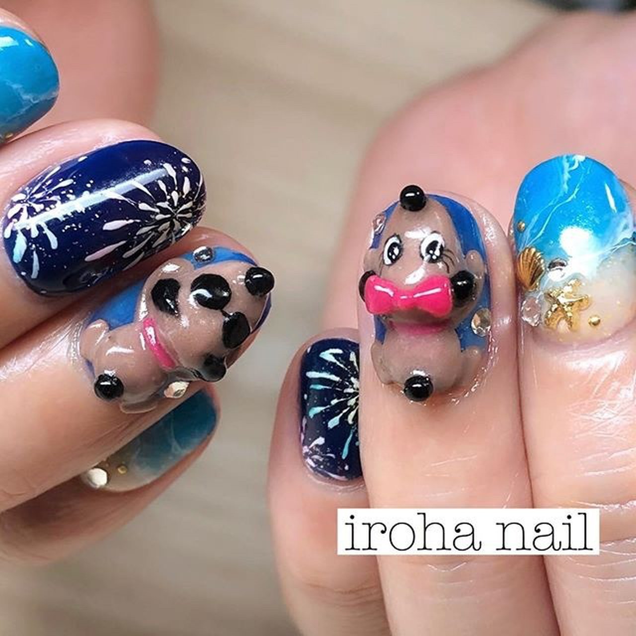 夏 旅行 海 リゾート キャラクター Iroha Nail Neのネイルデザイン No ネイルブック