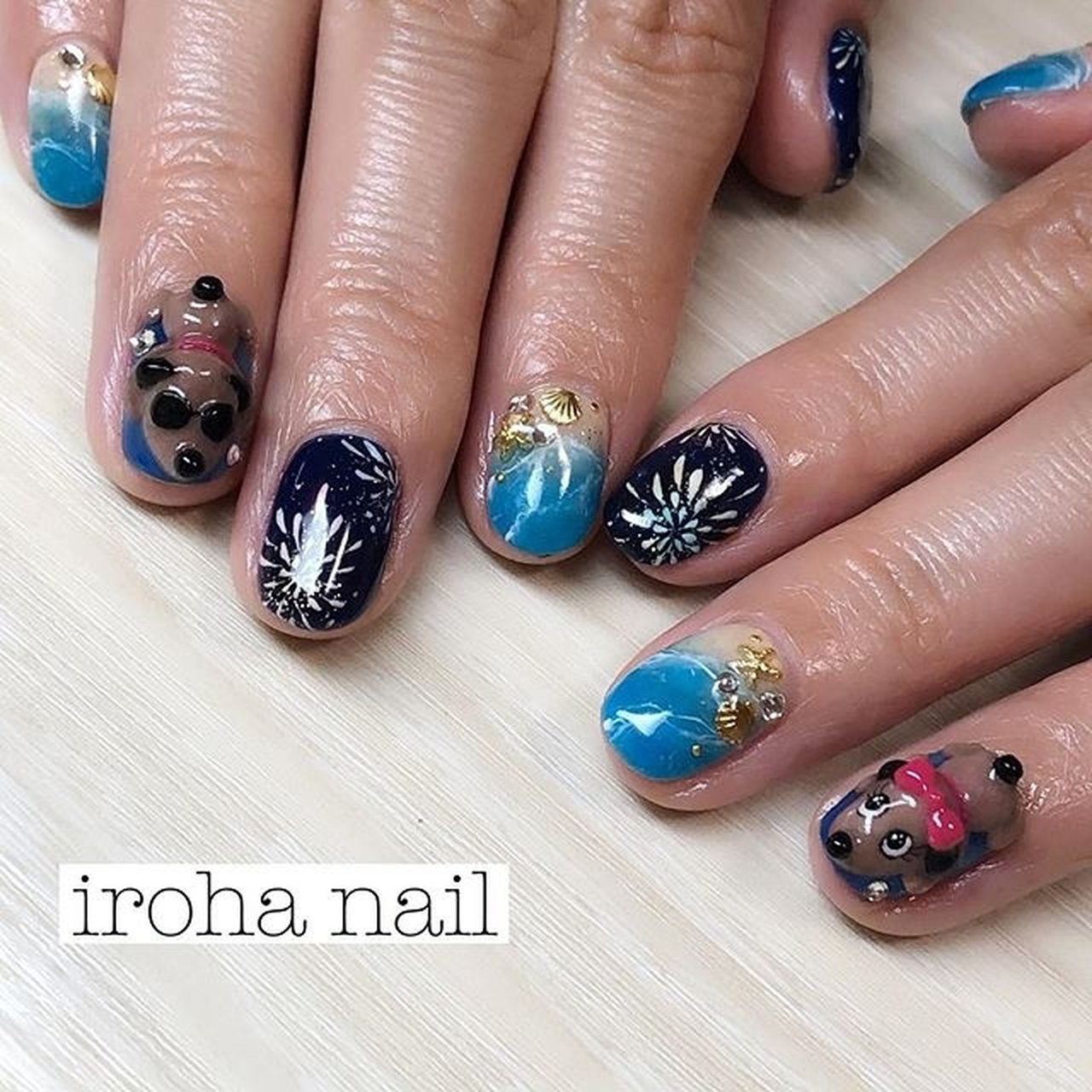 夏 旅行 海 リゾート キャラクター Iroha Nail Neのネイルデザイン No ネイルブック