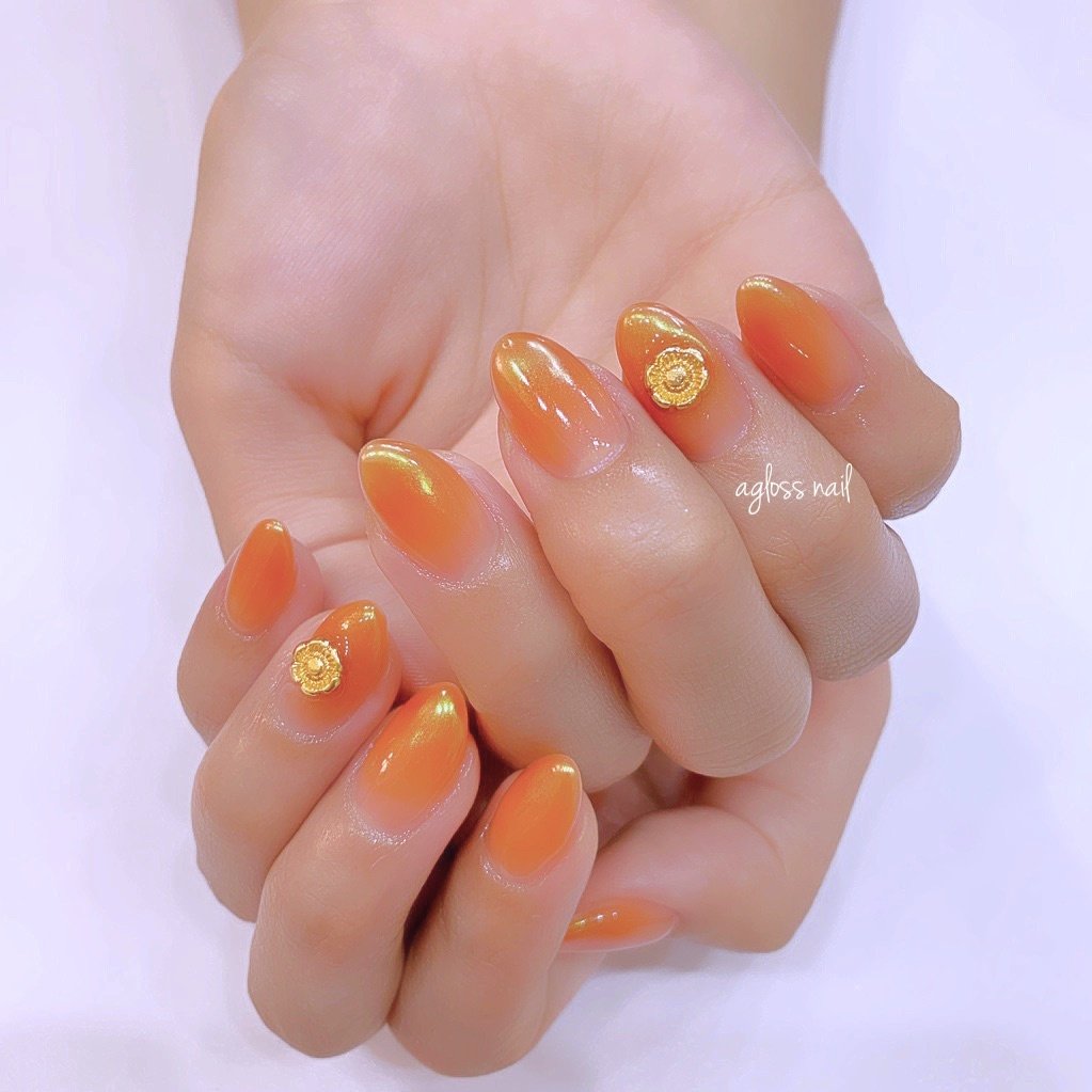 秋 冬 オフィス ハンド グラデーション Agloss Nailのネイルデザイン No ネイルブック