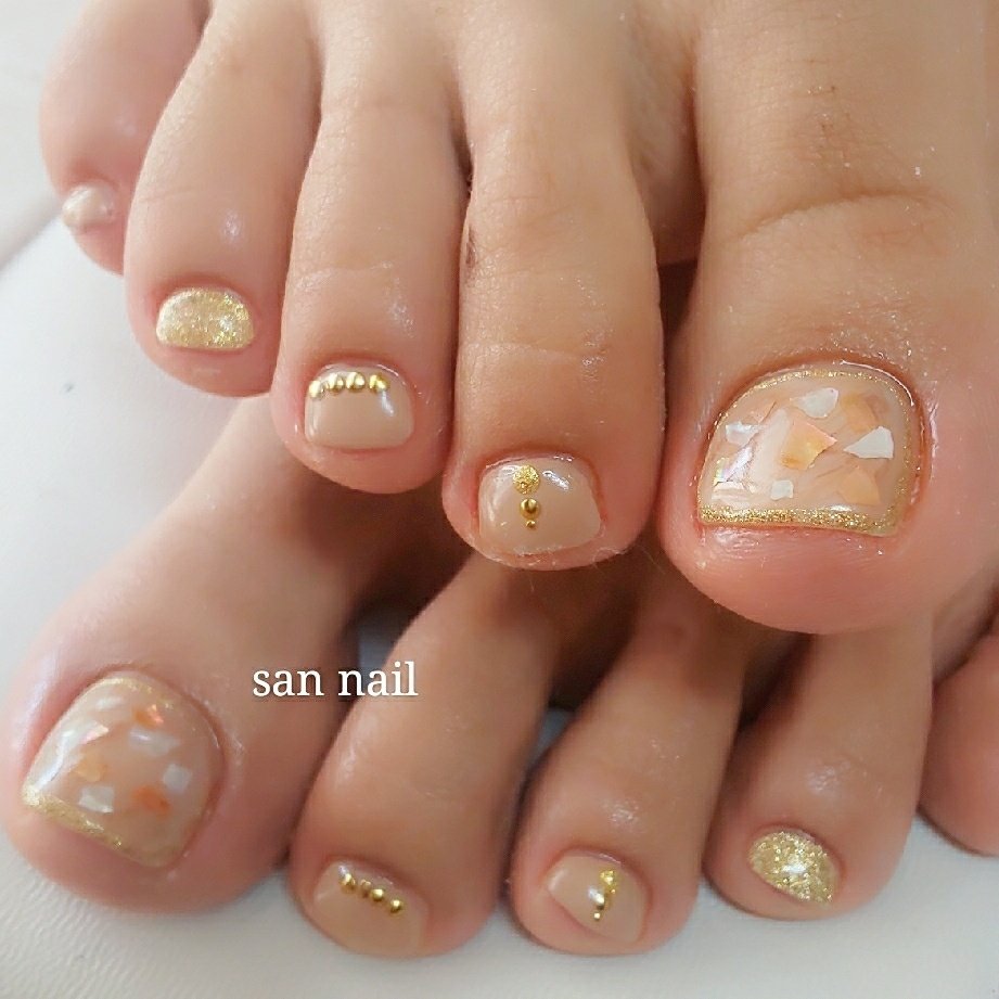 秋 冬 オールシーズン 女子会 フット San Nailのネイルデザイン No ネイルブック