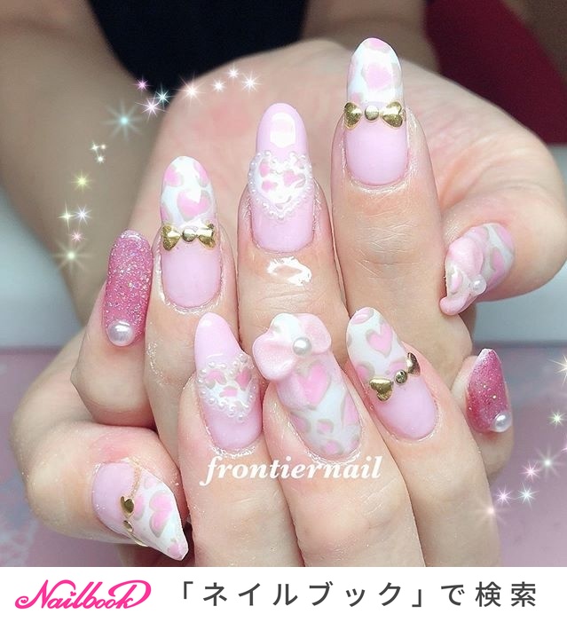 秋/オールシーズン/ハンド/アニマル柄/ハート - frontiernail☆渋谷