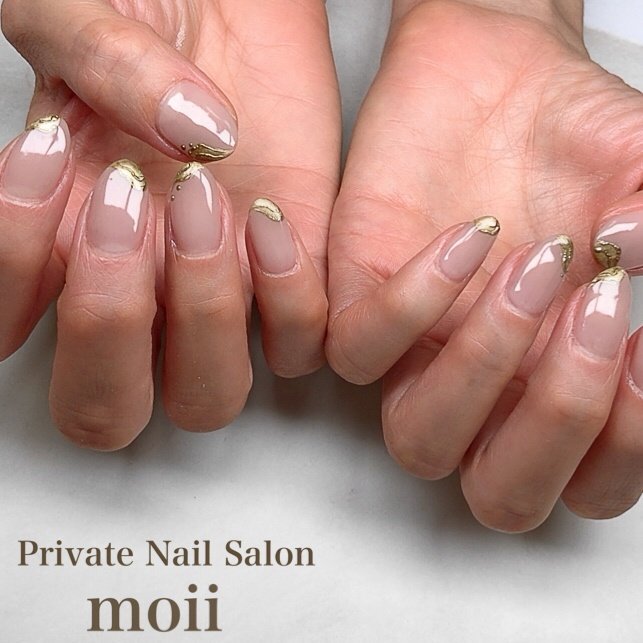 オールシーズン オフィス デート ハンド シンプル Nail Salon Moiiのネイルデザイン No ネイルブック