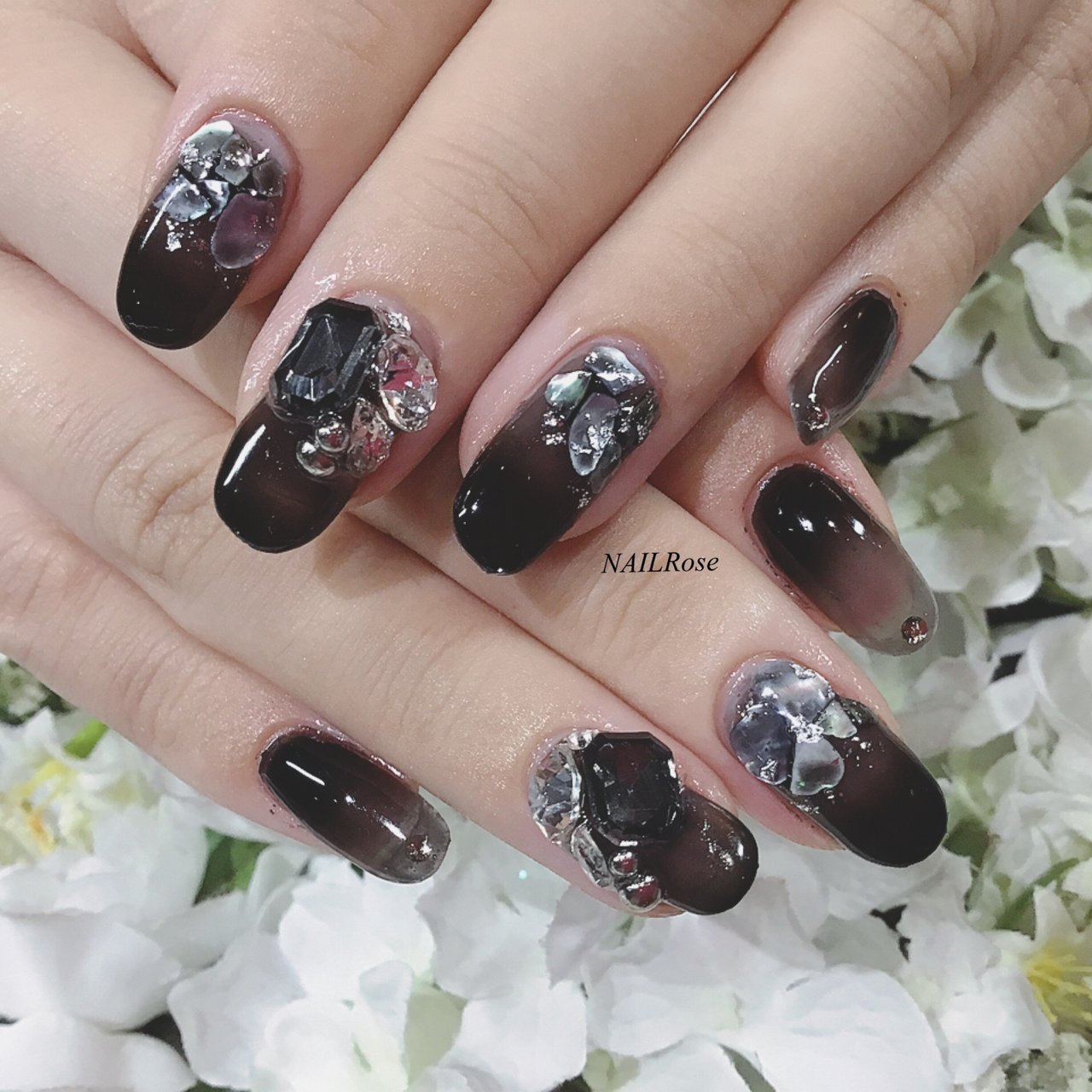 秋 冬 オールシーズン ハンド グラデーション Nailrose恵比寿のネイルデザイン No ネイルブック