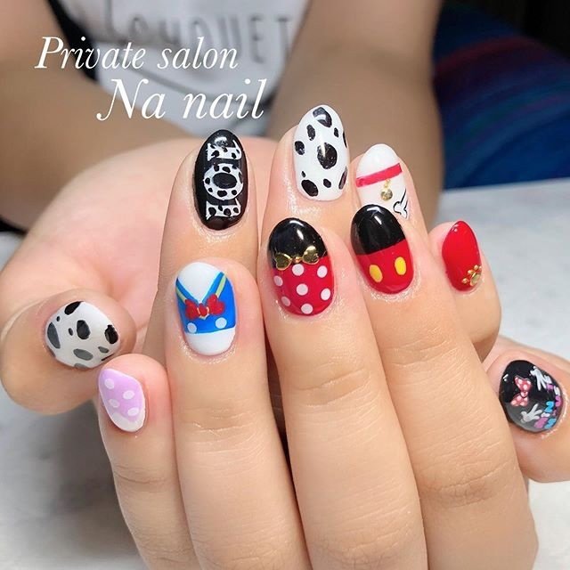 オールシーズン ハンド アニマル柄 キャラクター ニュアンス Na Nailのネイルデザイン No ネイルブック