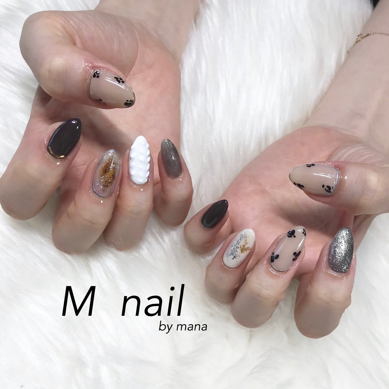 秋 デート 女子会 ハンド ニット Nail Salon Mのネイルデザイン No ネイルブック
