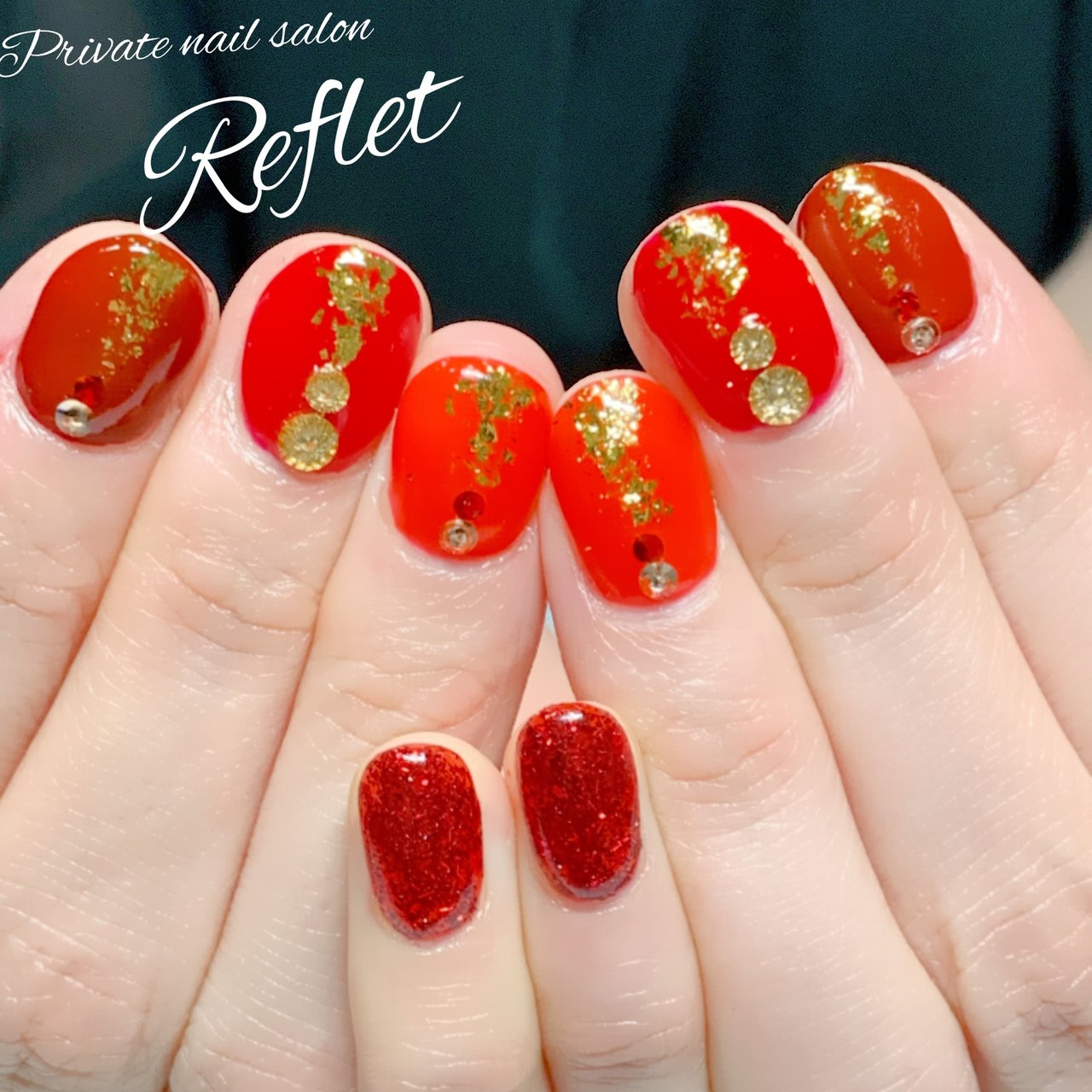 秋 オールシーズン ハンド ラメ ワンカラー Reflet Nail ルフレ のネイルデザイン No ネイルブック