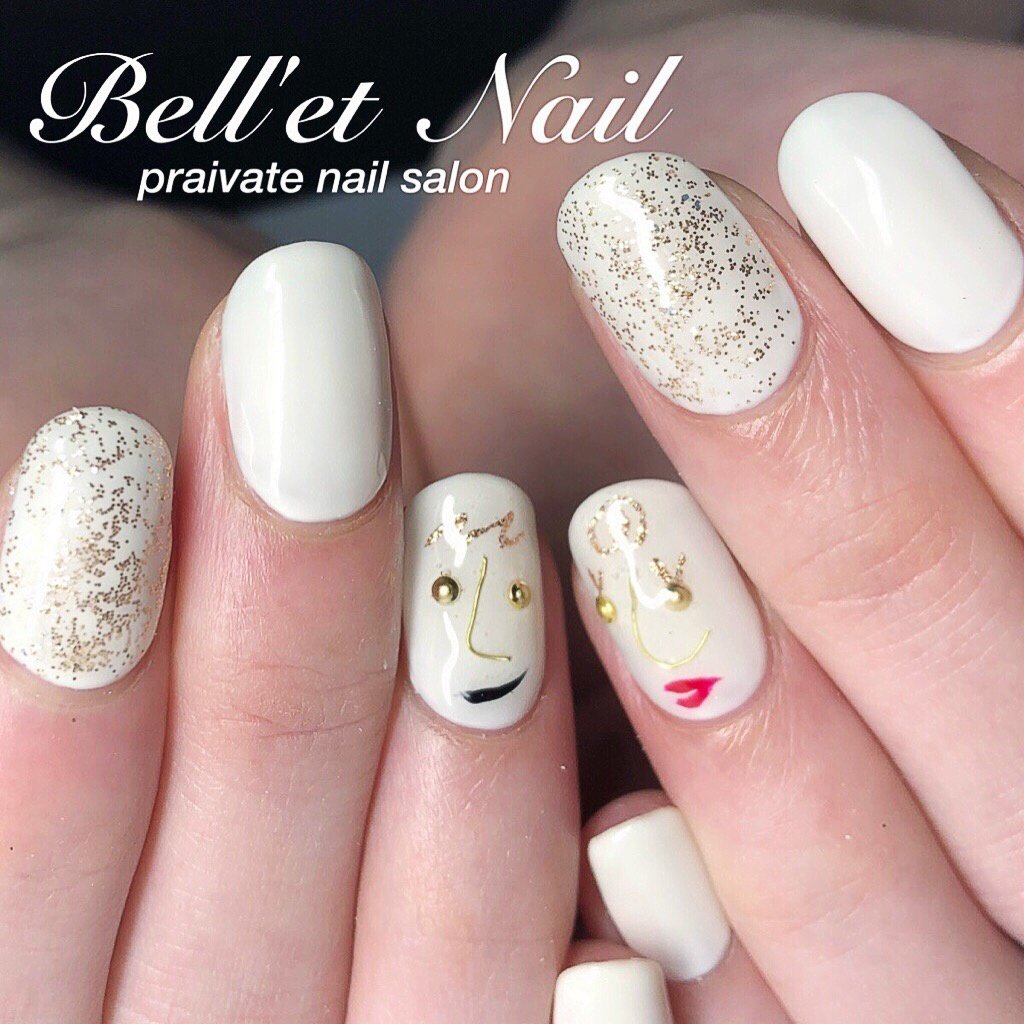 ブライダル パーティー ハンド ワンカラー ホワイト Bell Et Nail ネイリストayakoのネイルデザイン No ネイル ブック