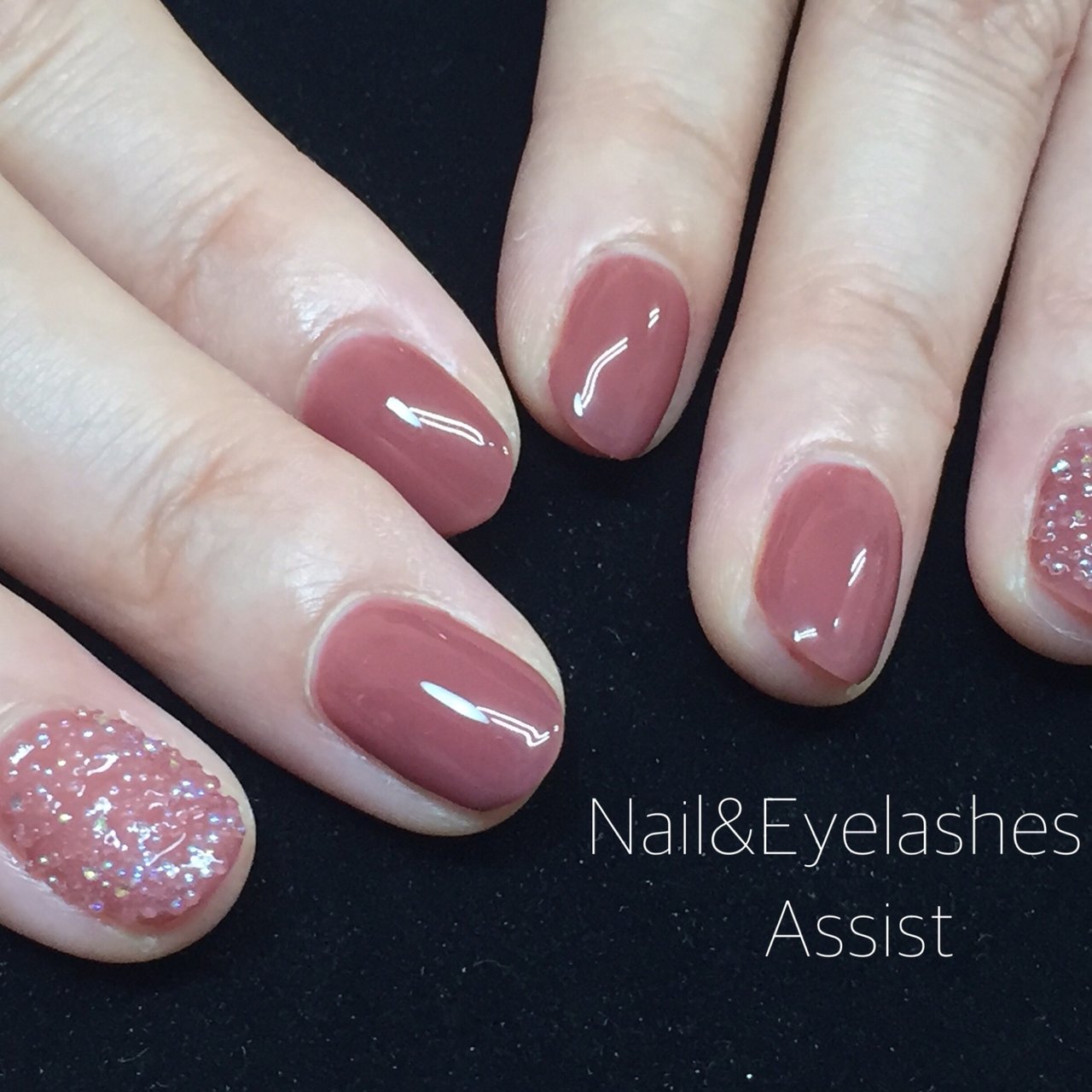 秋 冬 ハンド シンプル クリスタルピクシー Nails Assistのネイルデザイン No ネイルブック