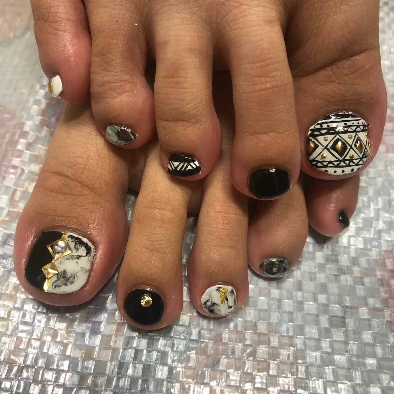 オールシーズン 海 リゾート ブライダル フット Niconailのネイルデザイン No ネイルブック