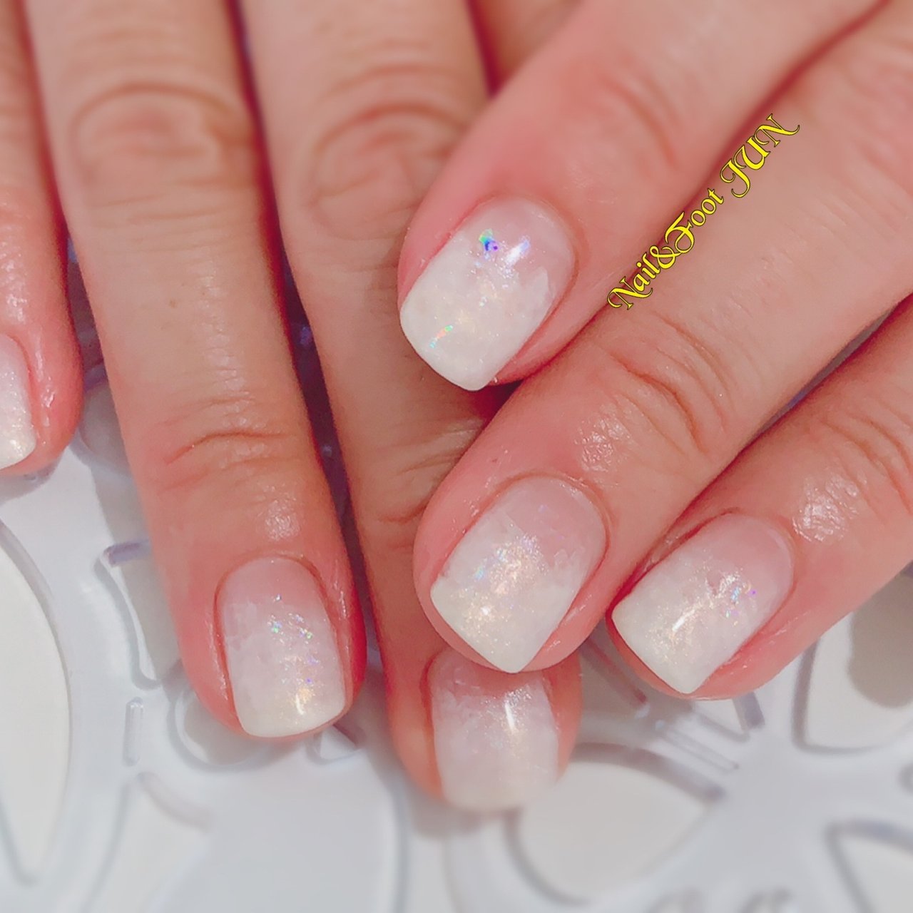 オールシーズン ハンド グラデーション ホログラム シェル Junのネイルデザイン No ネイルブック