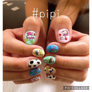 2025年】新着順｜ワンカラー/#クレヨンしんちゃんのネイル