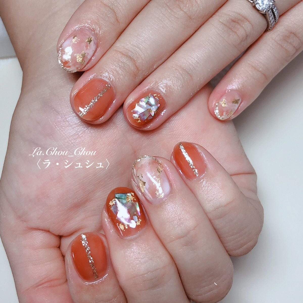 秋 リゾート パーティー 女子会 ハンド Chouchou8657のネイルデザイン No ネイルブック