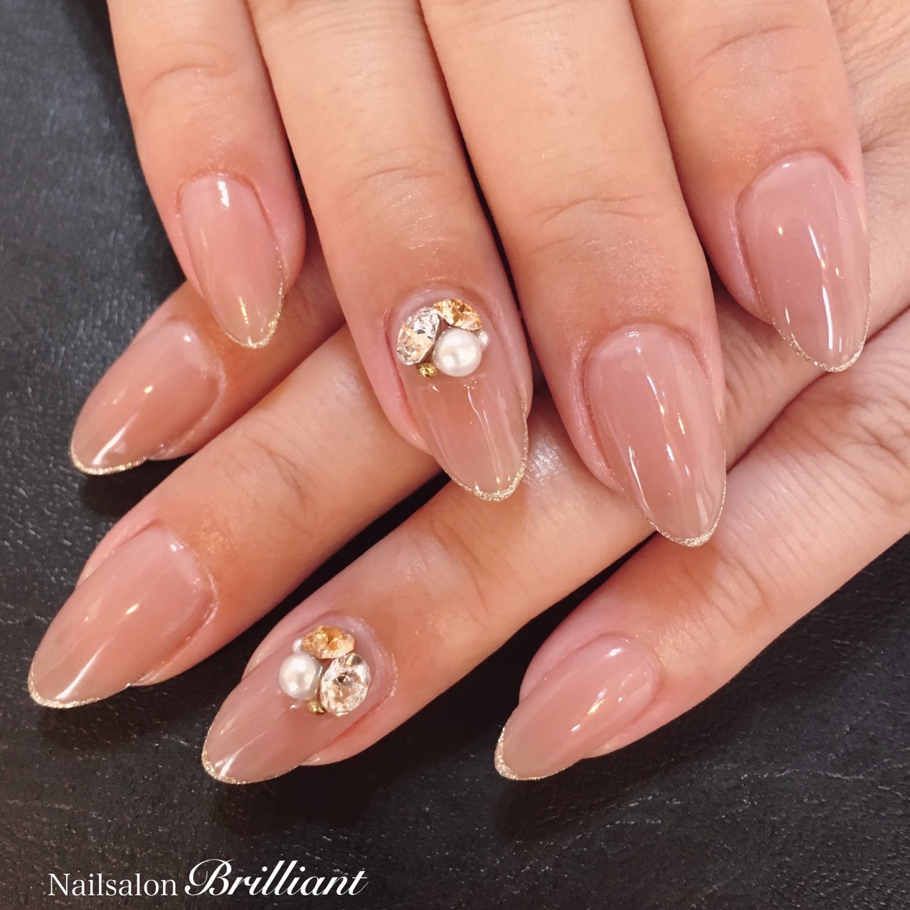 秋 オールシーズン オフィス デート ハンド Nailsalonbrilliantのネイルデザイン No ネイルブック