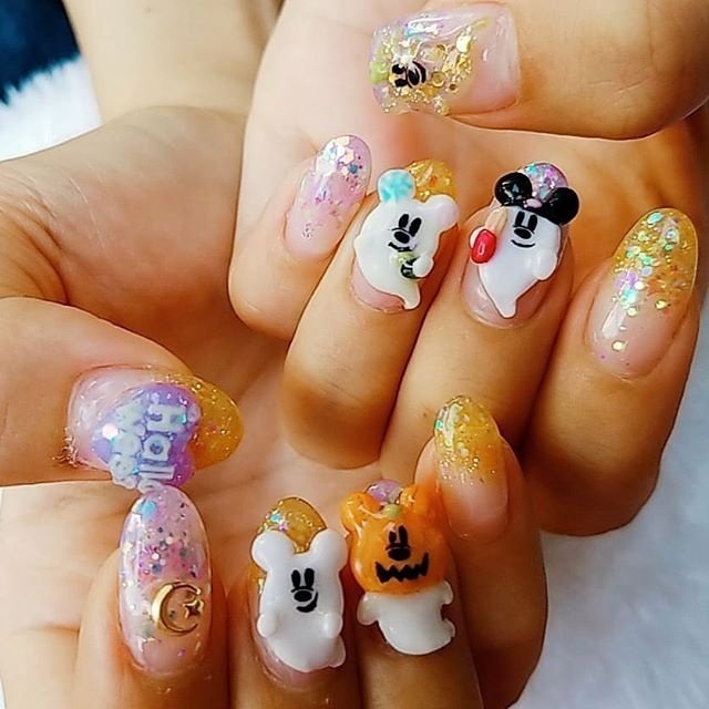 秋 ライブ ハロウィン 女子会 ハンド Whitecat Nailのネイルデザイン No 4644014 ネイルブック