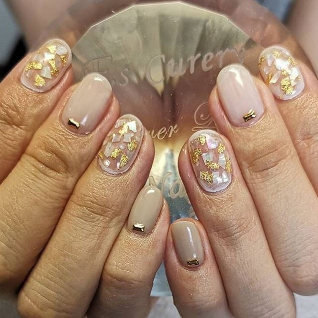 秋 オールシーズン ハンド ワンカラー シェル Ecn Nailのネイルデザイン No ネイルブック