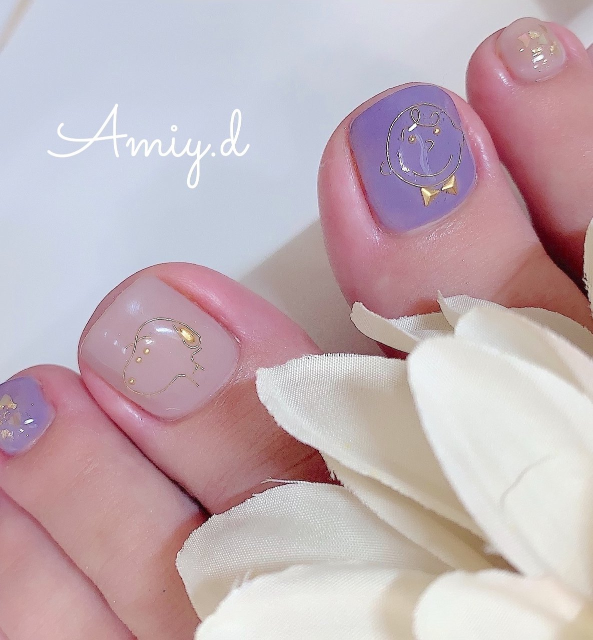 オールシーズン フット シェル キャラクター ワイヤー Amiy D Nailのネイルデザイン No ネイルブック
