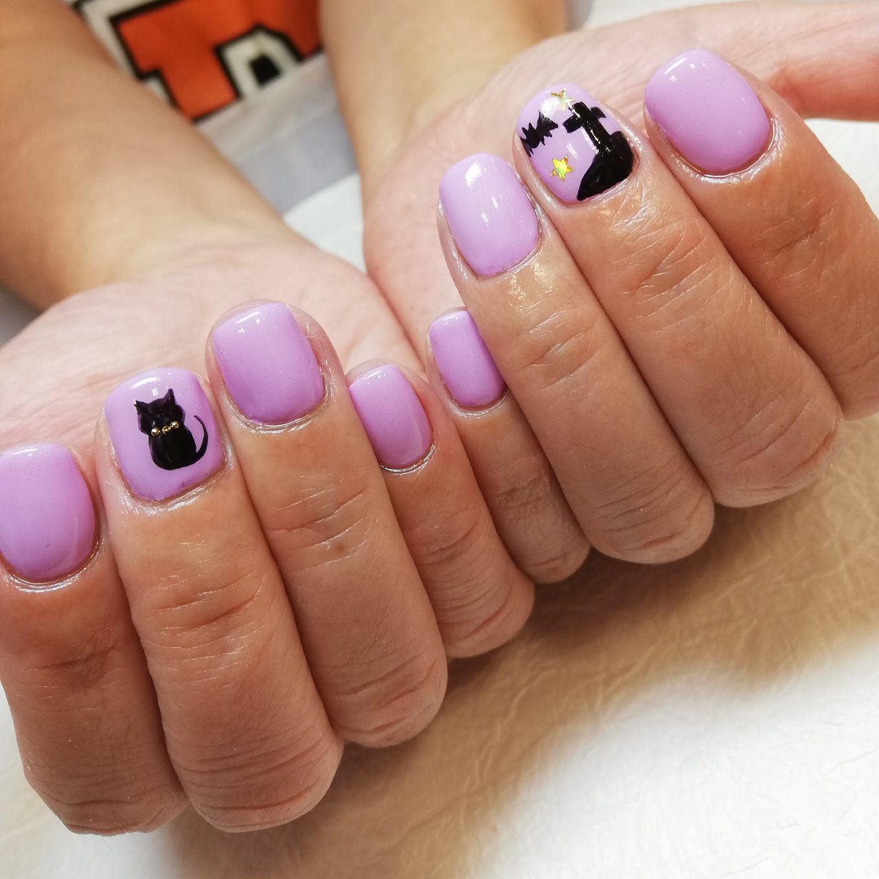 ハロウィン ハンド ワンカラー アニマル柄 痛ネイル Milkittyのネイルデザイン No ネイルブック