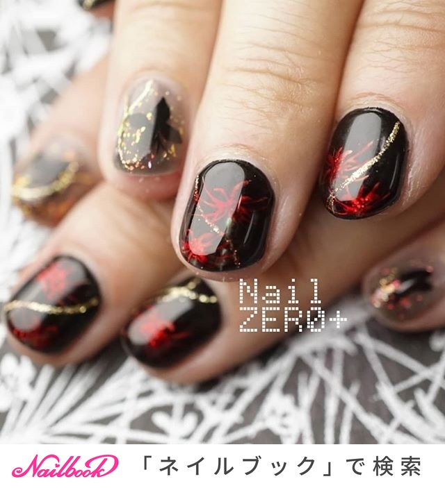 人気順 彼岸花のネイルデザイン ネイルブック