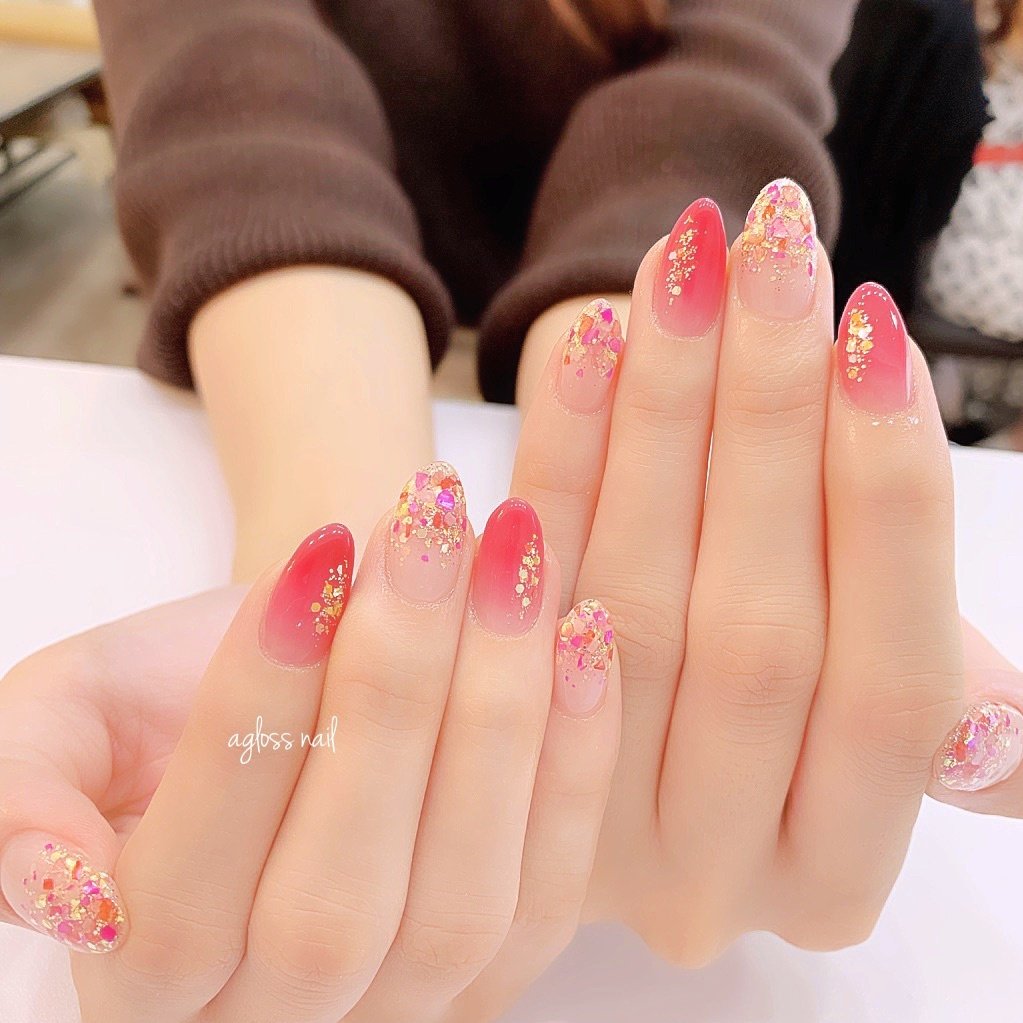 秋 冬 オフィス ブライダル ハンド Agloss Nailのネイルデザイン No ネイルブック