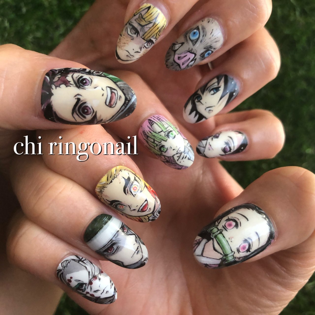 オールシーズン ライブ ハンド 痛ネイル キャラクター Chi Ringo Nailのネイルデザイン No 4654476 ネイルブック