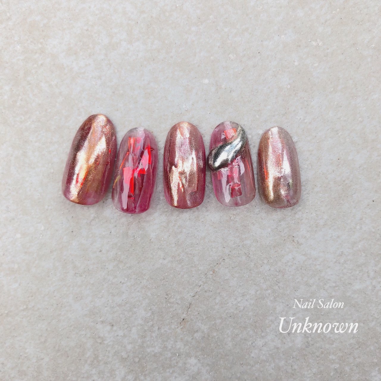 秋 冬 オールシーズン ハンド ニュアンス Nail Salon Unknownのネイルデザイン No ネイルブック