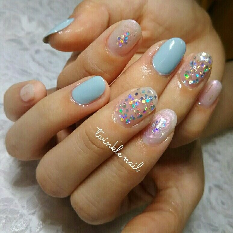 オールシーズン 旅行 海 デート ハンド Twinkle Nailのネイルデザイン No ネイルブック