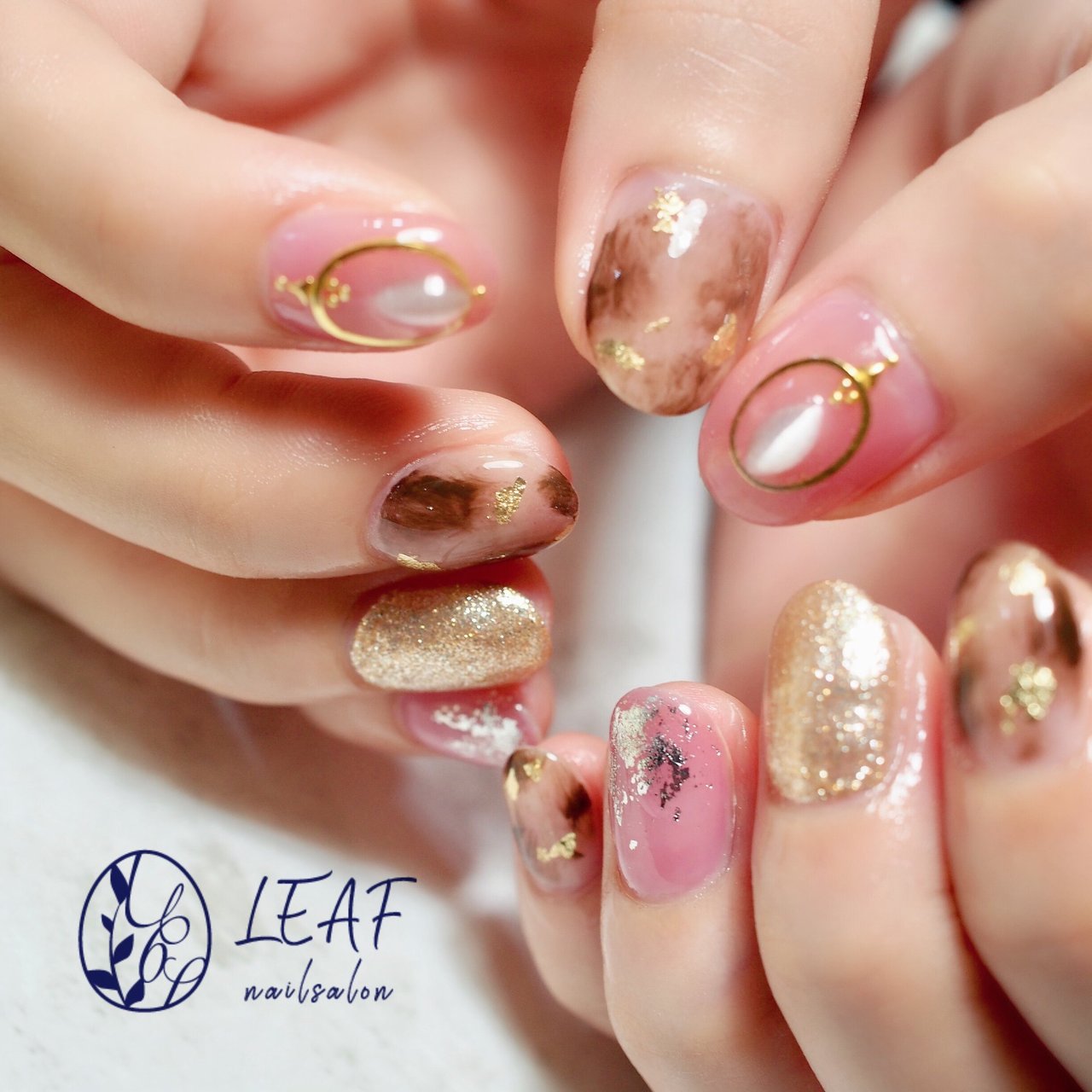 秋 オールシーズン ハンド ワンカラー アニマル柄 Nail Salon Leaf海田店のネイルデザイン No ネイルブック